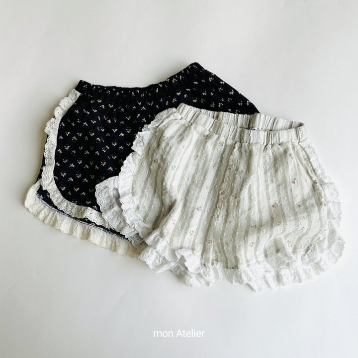 Mon Atelier - Korean Children Fashion - #kidsstore - Lace Frill Shorts - 12