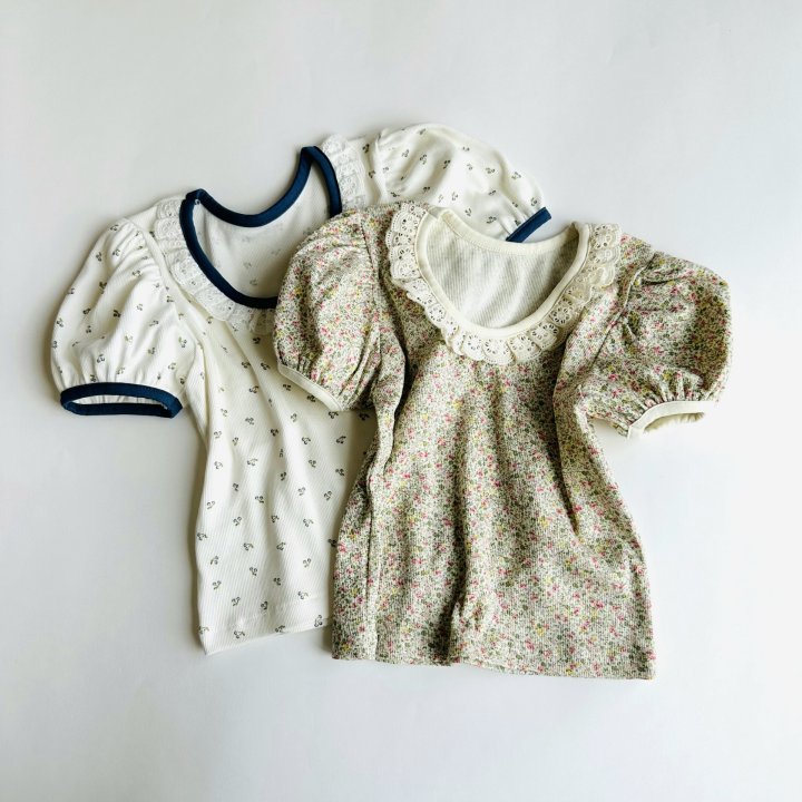 Mon Atelier - Korean Children Fashion - #kidzfashiontrend - Point Lace Tee - 12