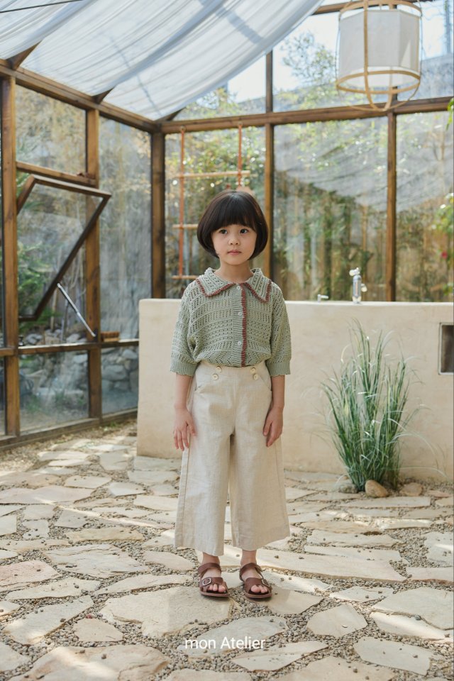 Mon Atelier - Korean Children Fashion - #littlefashionista - Honeycomb Cardigan - 3