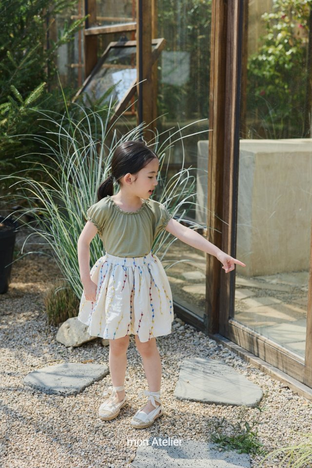 Mon Atelier - Korean Children Fashion - #littlefashionista - Pom Pom Skirt - 11
