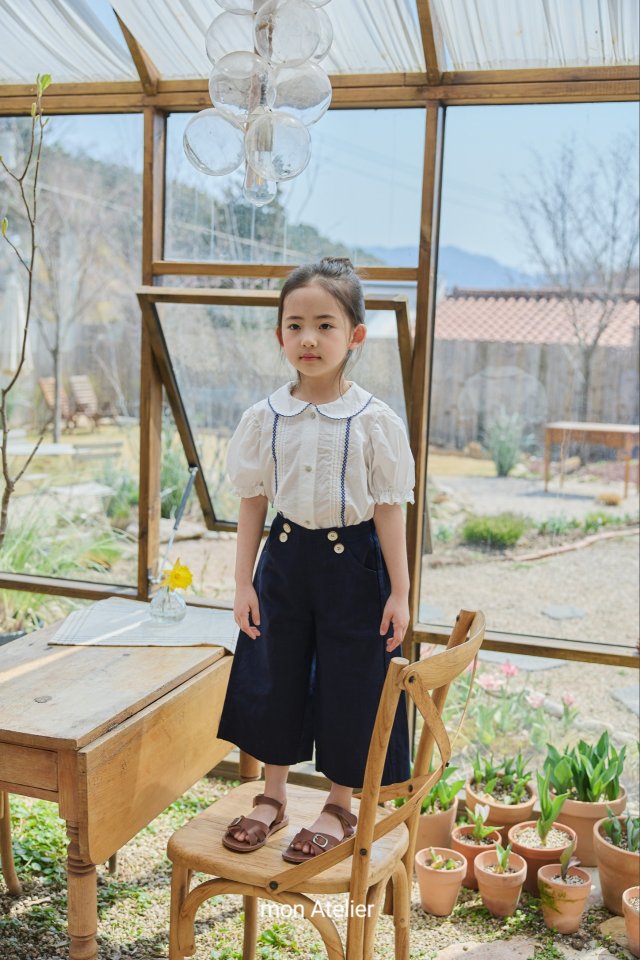 Mon Atelier - Korean Children Fashion - #littlefashionista - Saint Linen Pants - 5