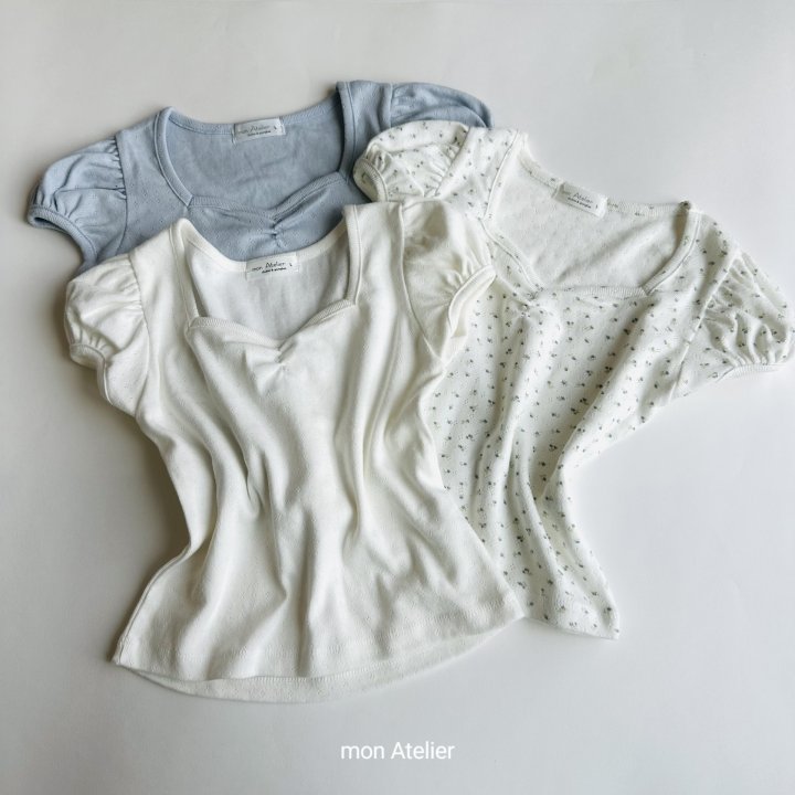 Mon Atelier - Korean Children Fashion - #littlefashionista - Square Eyelet Tee - 12