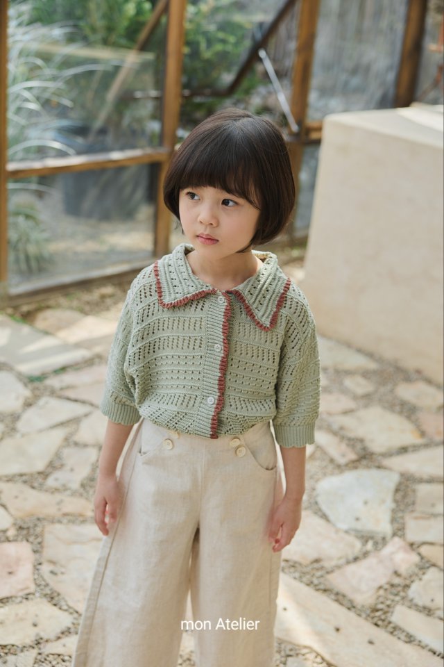 Mon Atelier - Korean Children Fashion - #littlefashionista - Honeycomb Cardigan - 4