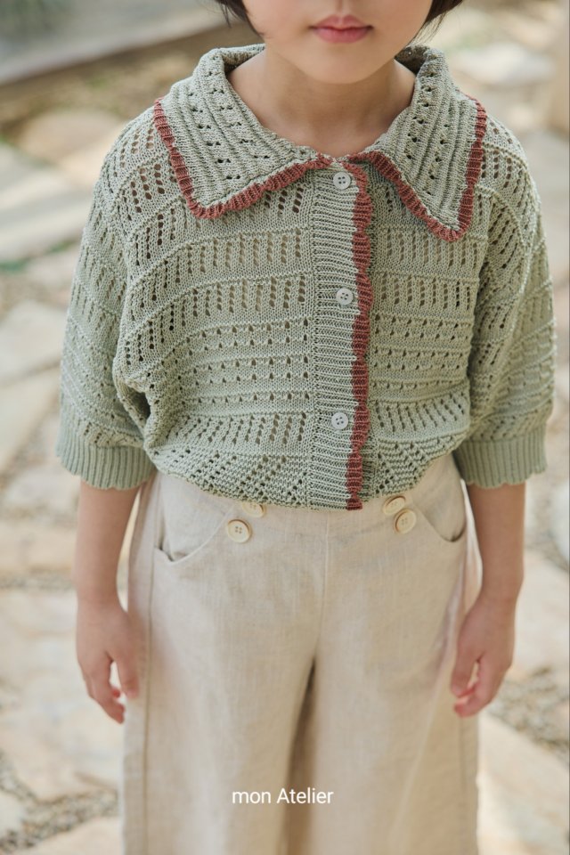 Mon Atelier - Korean Children Fashion - #minifashionista - Honeycomb Cardigan - 5
