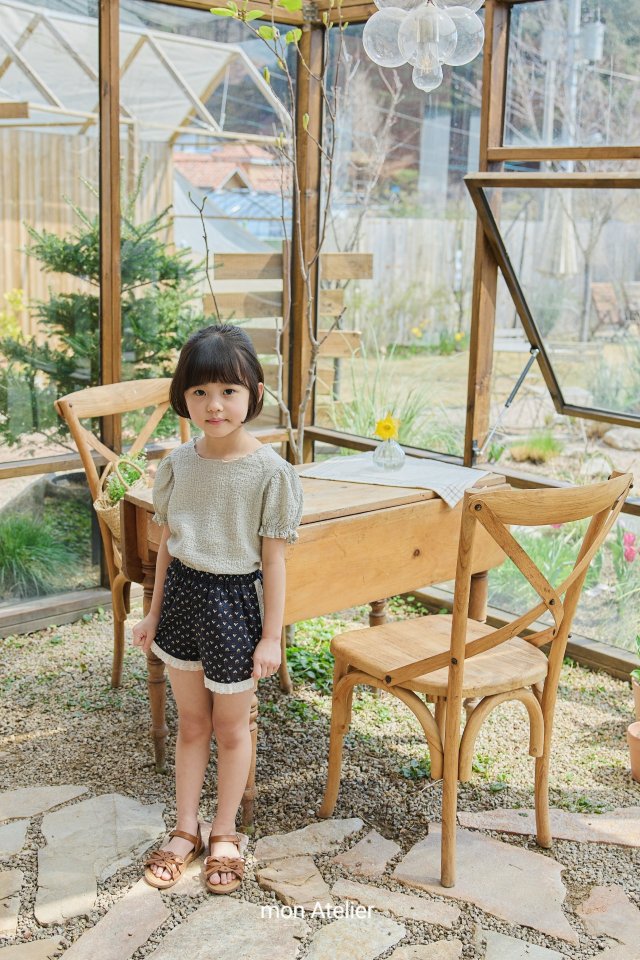 Mon Atelier - Korean Children Fashion - #minifashionista - Lace Frill Shorts - 4