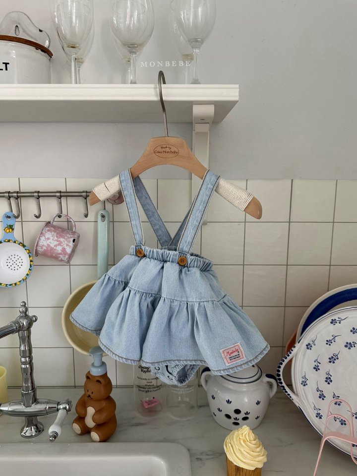 Monbebe - Korean Baby Fashion - #babyboutiqueclothing - Icing Tiered Overall Skirt - 2