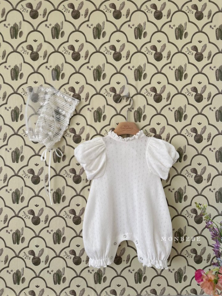 Monbebe - Korean Baby Fashion - #babyootd - Bly Eyelet Suit - 8