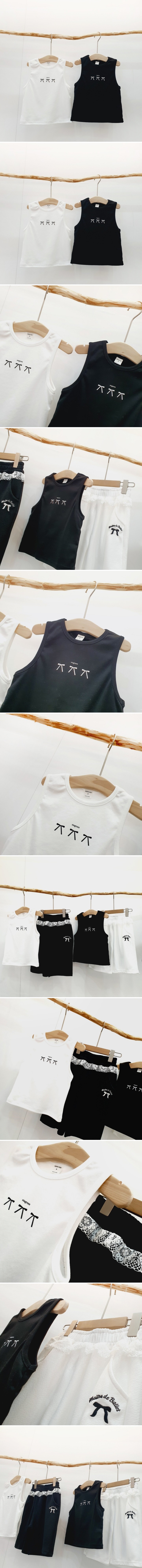 Mong Kok - Korean Children Fashion - #childrensboutique - Ribbon Sleeveless