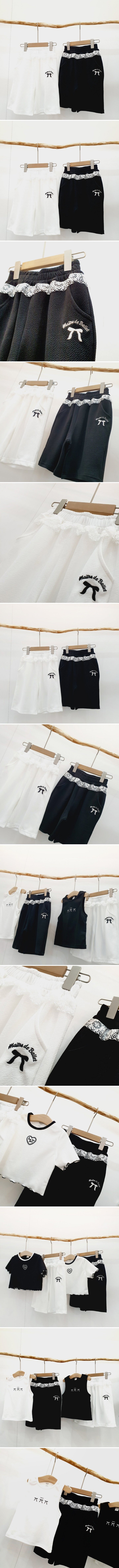 Mong Kok - Korean Children Fashion - #designkidswear - Ribbon Lace Pants