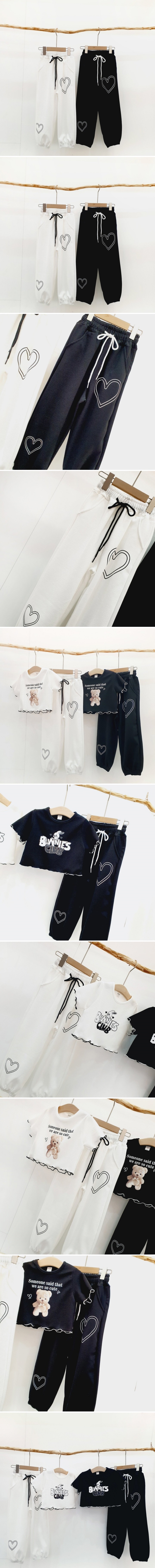 Mong Kok - Korean Children Fashion - #discoveringself - Two Line Heart Pants