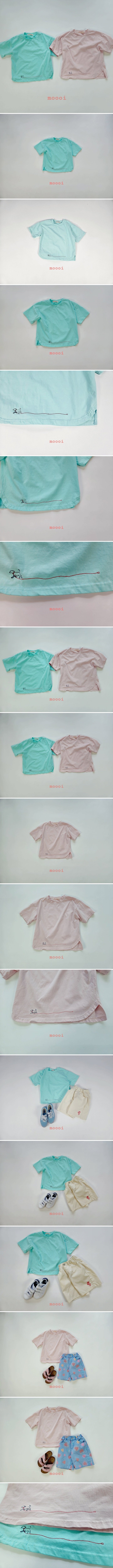 Mooi Store - Korean Children Fashion - #childofig - Puppy Embroidery Tee - 2