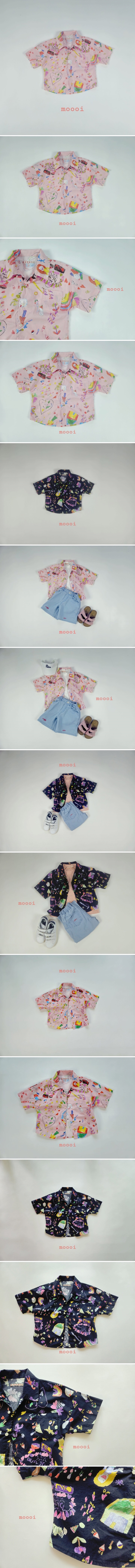 Mooi Store - Korean Children Fashion - #childofig - Ani Short Sleeve Shirt - 2
