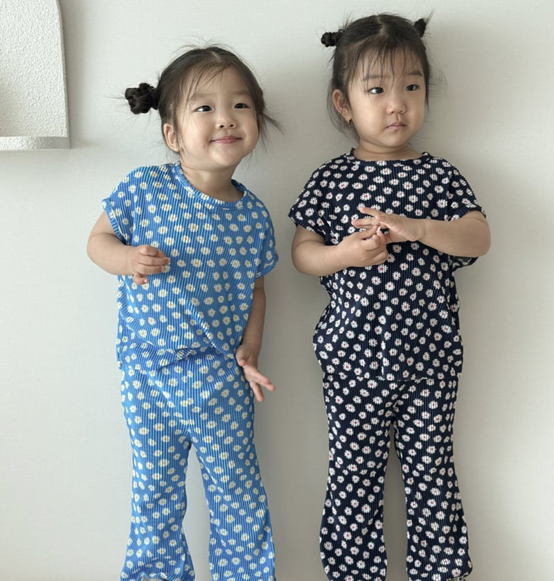 Moran - Korean Baby Fashion - #babyboutiqueclothing - Wildflower Bootcut Set - 6
