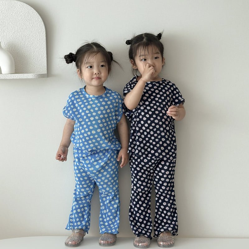 Moran - Korean Baby Fashion - #babyclothing - Wildflower Bootcut Set - 7