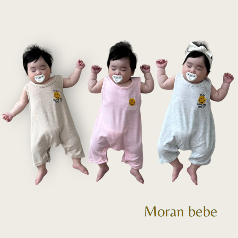 Moran - Korean Baby Fashion - #babyfever - Terry Smile Suit - 2