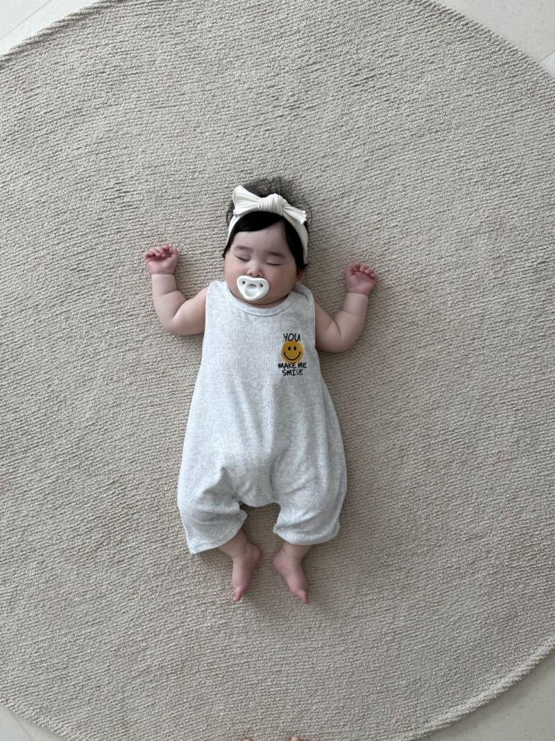 Moran - Korean Baby Fashion - #babygirlfashion - Terry Smile Suit - 3
