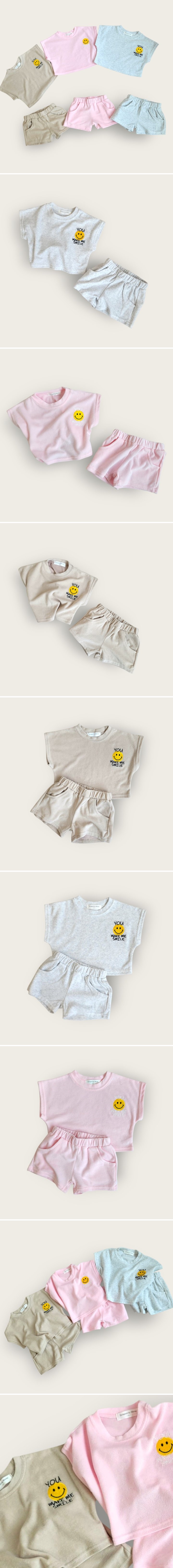 Moran - Korean Baby Fashion - #babygirlfashion - Terry Smile Set