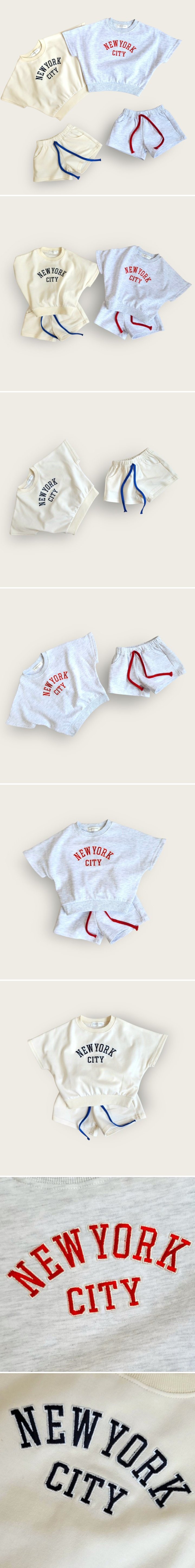 Moran - Korean Baby Fashion - #babylifestyle - New York City Top Bottom Set