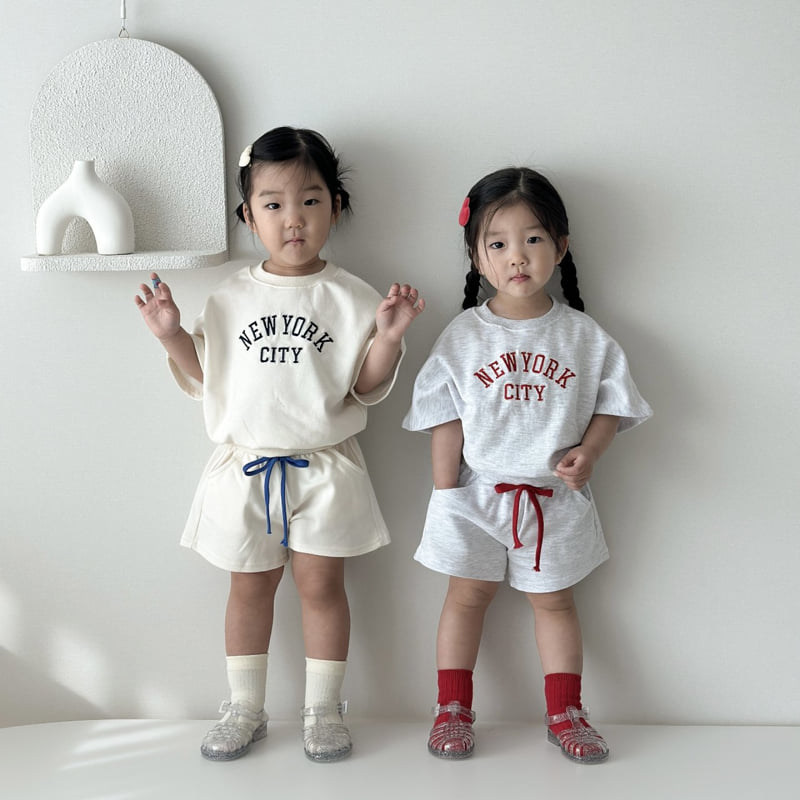 Moran - Korean Baby Fashion - #babywear - New York City Top Bottom Set - 6