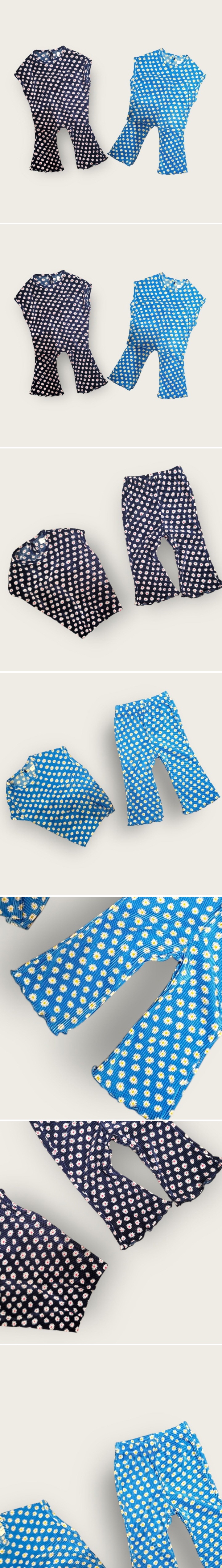 Moran - Korean Baby Fashion - #babywear - Wildflower Bootcut Set
