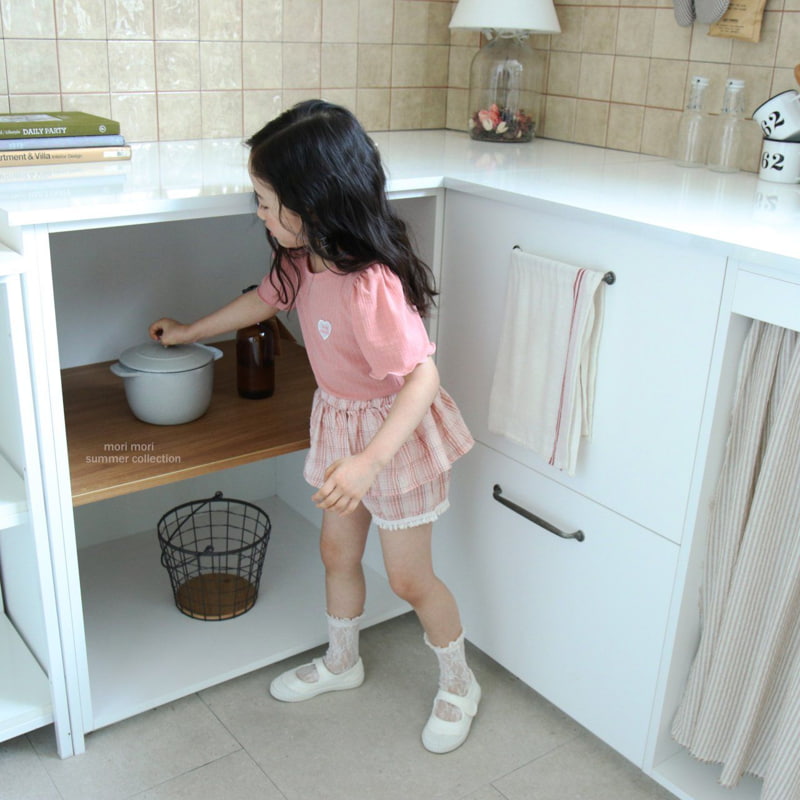 Mori Mori - Korean Children Fashion - #Kfashion4kids - Check Skirted Pants - 10