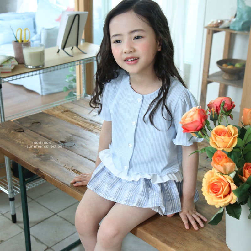 Mori Mori - Korean Children Fashion - #discoveringself - Check Skirted Pants - 5
