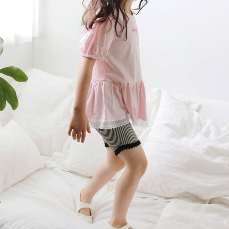 Mori Mori - Korean Children Fashion - #designkidswear - Ribbon Long Tee - 4