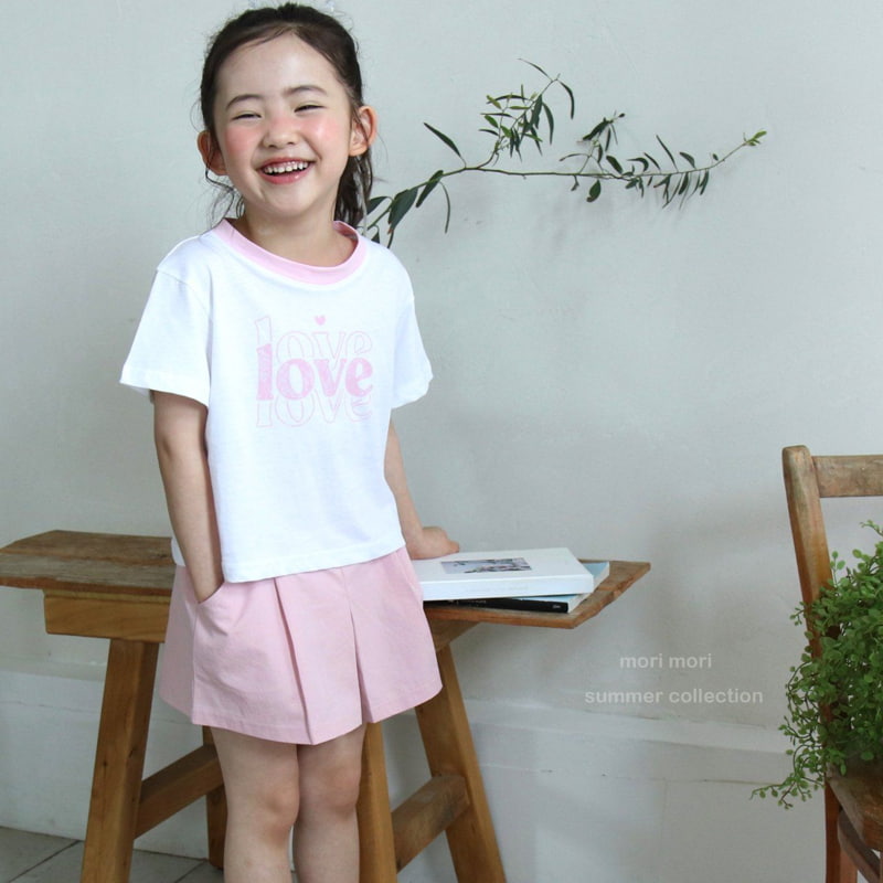 Mori Mori - Korean Children Fashion - #kidsshorts - Love Tee - 3