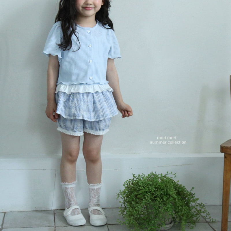 Mori Mori - Korean Children Fashion - #stylishchildhood - Check Skirted Pants