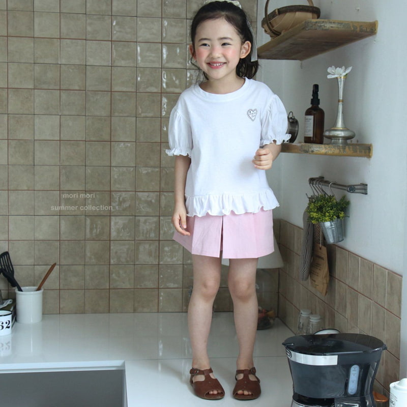 Mori Mori - Korean Children Fashion - #toddlerclothing - Lovely Heart Tee - 3