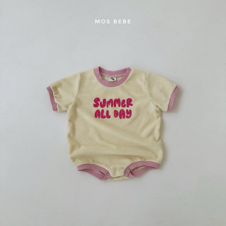 Mos Bebe - Korean Baby Fashion - #babyboutique - Summer Terry Suit - 5