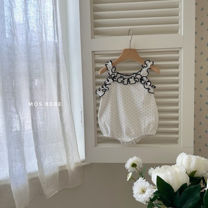 Mos Bebe - Korean Baby Fashion - #babyboutique - Dot Frill Suit - 3