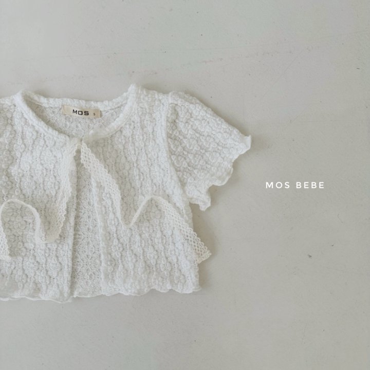 Mos Bebe - Korean Baby Fashion - #babyboutique - Scone Short Sleeve Cardigan - 11