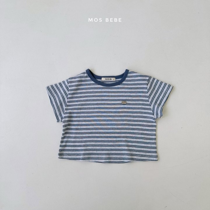 Mos Bebe - Korean Baby Fashion - #babyboutique - Stripe Bank Tee - 2