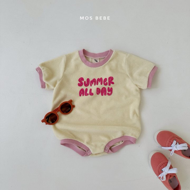 Mos Bebe - Korean Baby Fashion - #babyboutiqueclothing - Summer Terry Suit - 7