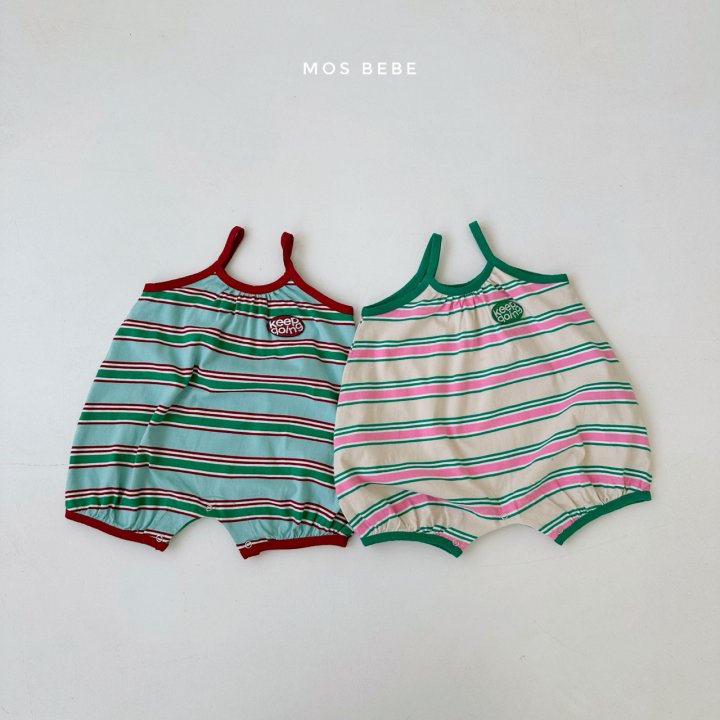 Mos Bebe - Korean Baby Fashion - #babyboutiqueclothing - Stripe Going Suit - 6