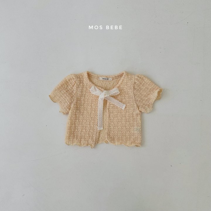 Mos Bebe - Korean Baby Fashion - #babyboutiqueclothing - Scone Short Sleeve Cardigan - 12