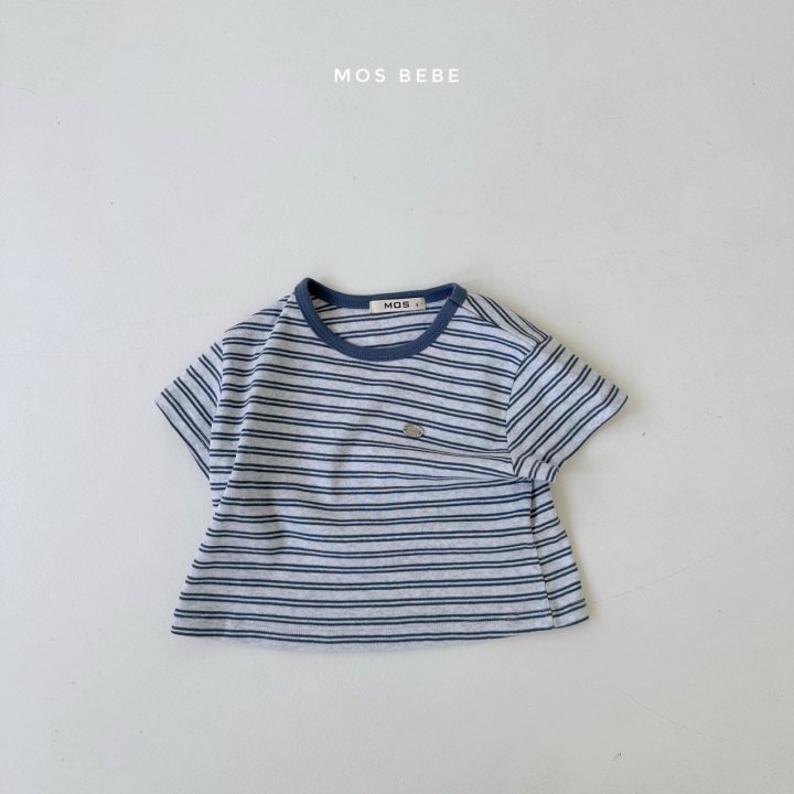 Mos Bebe - Korean Baby Fashion - #babyboutiqueclothing - Stripe Bank Tee - 3
