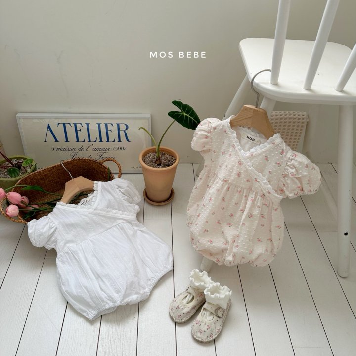 Mos Bebe - Korean Baby Fashion - #babyclothing - Anna Flower Wrap Suit