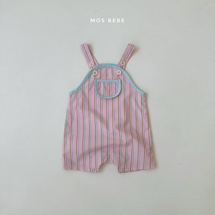Mos Bebe - Korean Baby Fashion - #babyfashion - Rady Stripe Overalls - 6
