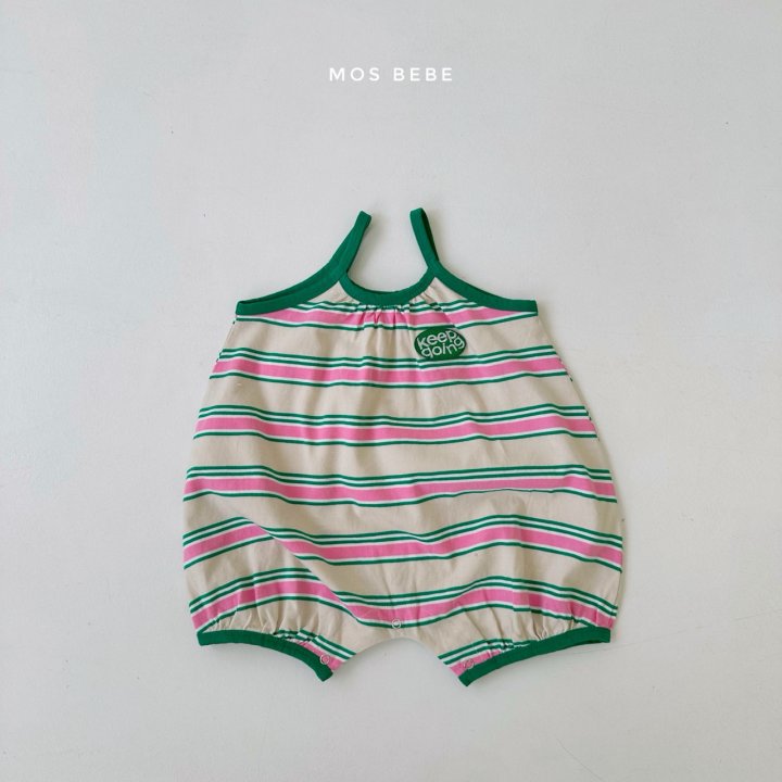 Mos Bebe - Korean Baby Fashion - #babyfever - Stripe Going Suit - 9