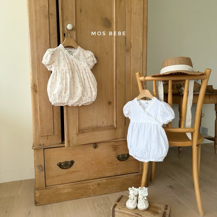 Mos Bebe - Korean Baby Fashion - #babyfever - Anna Flower Wrap Suit - 3