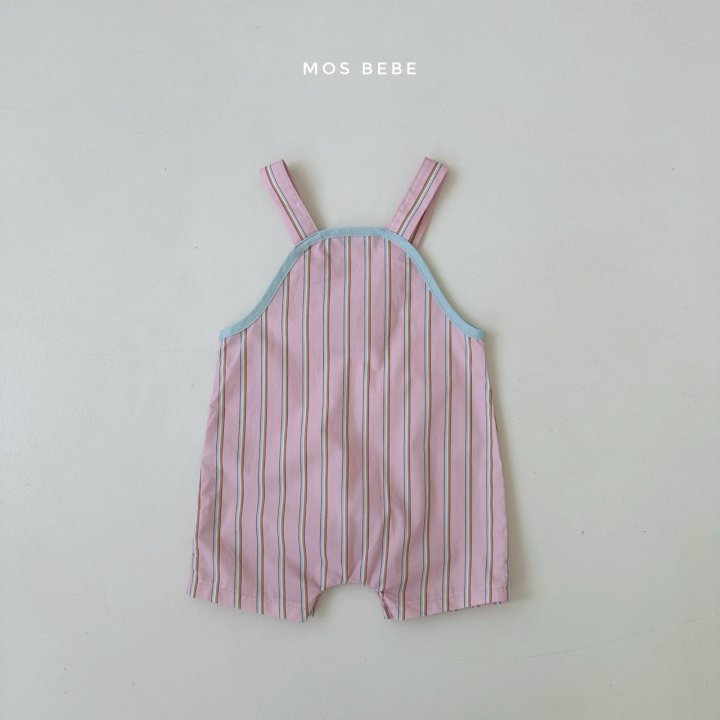 Mos Bebe - Korean Baby Fashion - #babygirlfashion - Rady Stripe Overalls - 8
