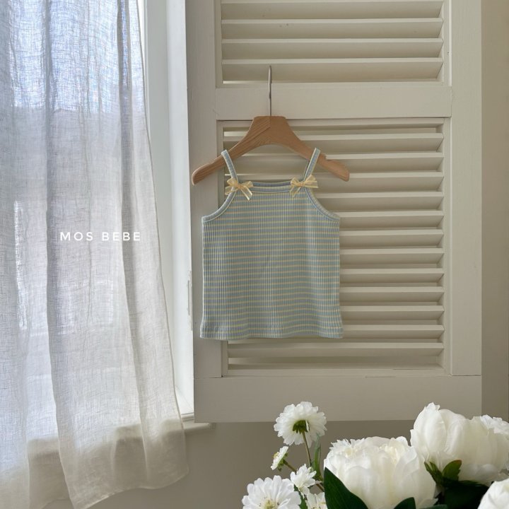 Mos Bebe - Korean Baby Fashion - #babygirlfashion - Lily Ribbon Sleeveless - 12