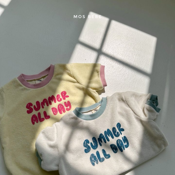 Mos Bebe - Korean Baby Fashion - #babylifestyle - Summer Terry Suit - 12