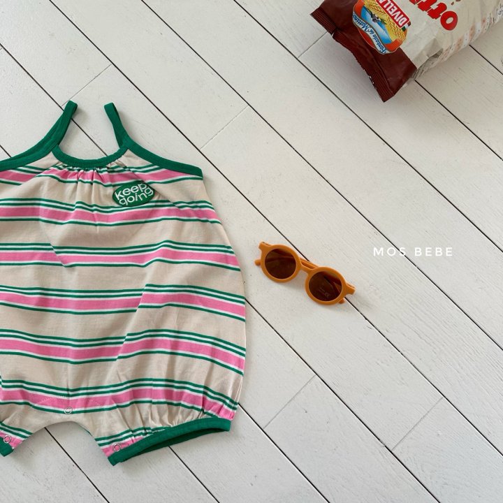 Mos Bebe - Korean Baby Fashion - #babyoninstagram - Stripe Going Suit - 12