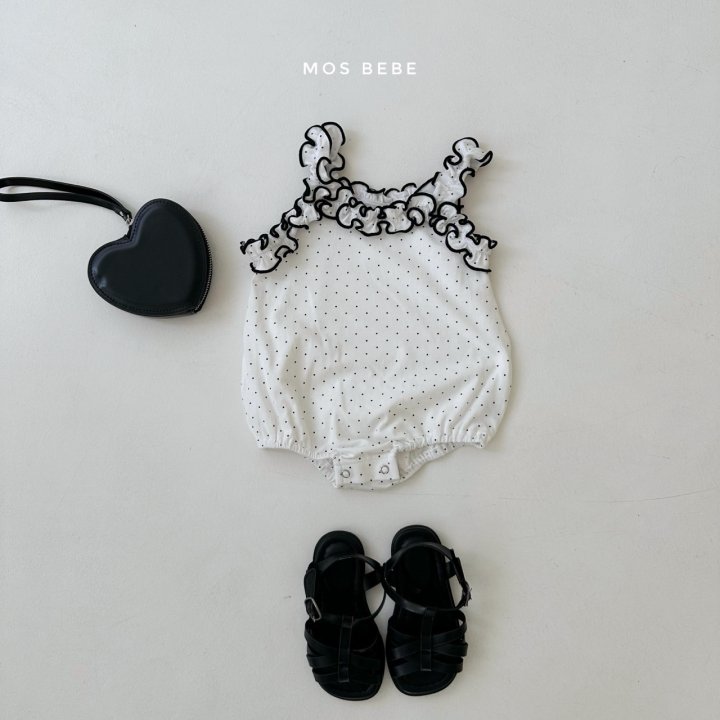 Mos Bebe - Korean Baby Fashion - #babyootd - Dot Frill Suit - 12