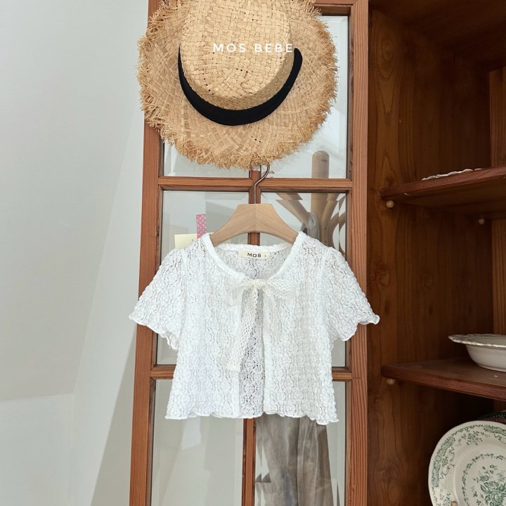 Mos Bebe - Korean Baby Fashion - #babyoninstagram - Scone Short Sleeve Cardigan - 4