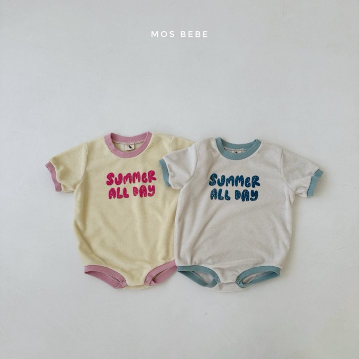 Mos Bebe - Korean Baby Fashion - #babyoutfit - Summer Terry Suit
