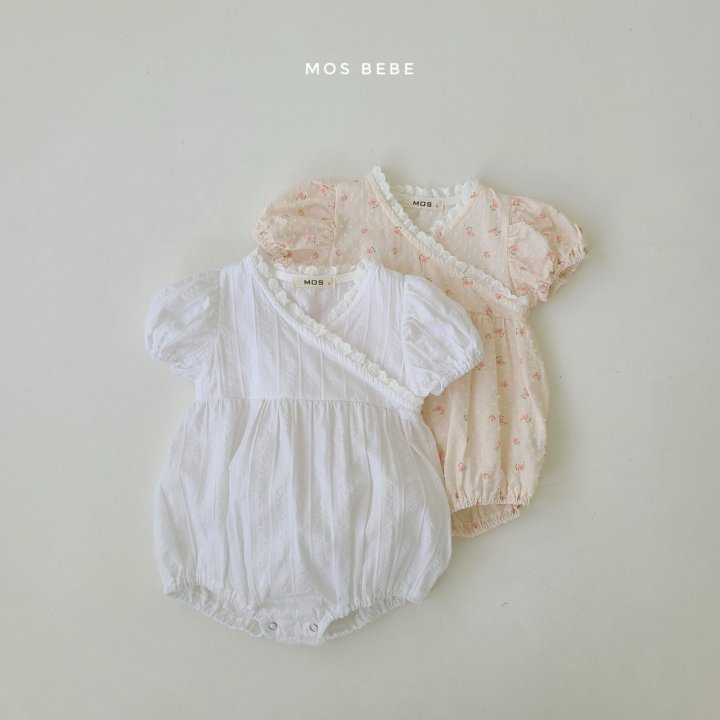 Mos Bebe - Korean Baby Fashion - #babyoutfit - Anna Flower Wrap Suit - 8